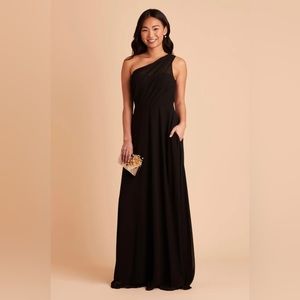 Birdy Grey Kira Chiffon Dress in Black